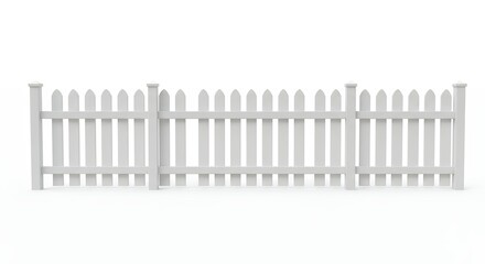 White picket fence design for residential use
