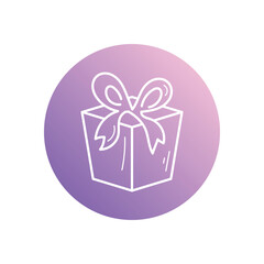 Gift Box icon vector stock illustration