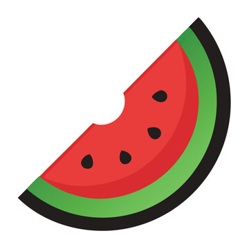 recommend clip art: watermelon slice with seeds silhouette