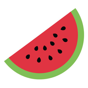 recommend clip art: watermelon slice silhouette with seeds