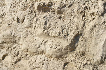 Natural yellow sand texture. Sand is a building material.