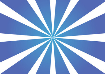 blue and white radial sunburst pattern with light center effect
