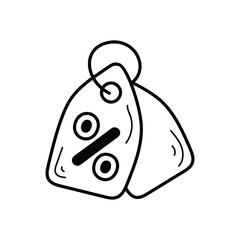 Discount Tag icon vector stock illustration
