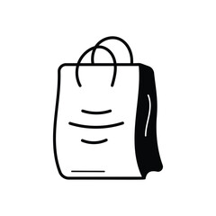 Shopping Bag icon vector stock illustration