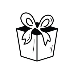Gift Box icon vector stock illustration