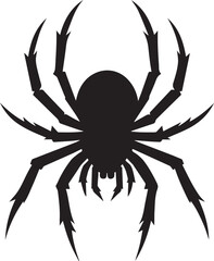 Illustration vector of black spider