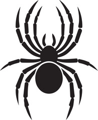 Illustration vector of black spider