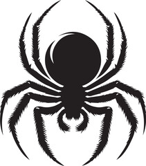 Illustration vector of black spider
