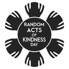 Random Acts of Kindness Vector Art Illustration Design