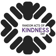 Random Acts of Kindness Vector Art Illustration Design