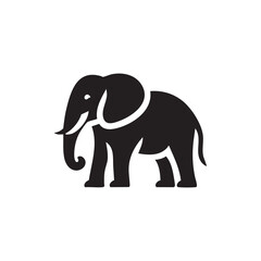 Obraz premium elephant logo vector illustration