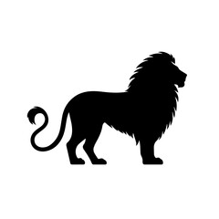 lion black silhouette 