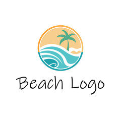Obraz premium Beach Logo