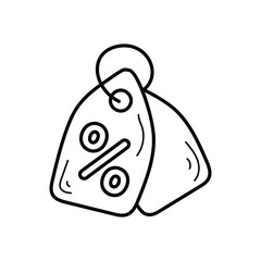 Obraz premium Discount Tag icon vector stock illustration