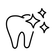 Dental clinic stroke vector icon