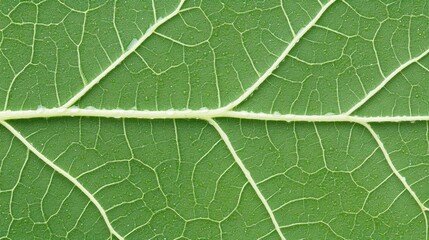 Fototapeta premium Macro leaf veins high resolution green texture nature photography stock image