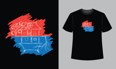 Fototapeta premium conceptual t-shirt design illustration. t shirt design concept