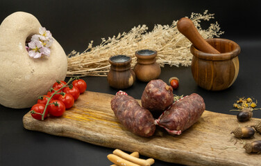 A Delicious and Artfully Crafted Charcuterie Board Featuring Fresh Ingredients and Rustic Decor
