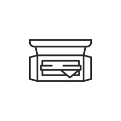 Sandwich icon. Simple sandwich icon for social media, app, and web design. Vector illustration