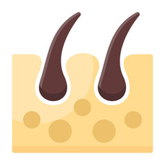 Epidermis Flat Icon