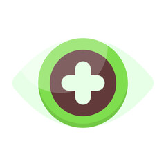 Obraz premium Eyes Flat Icon