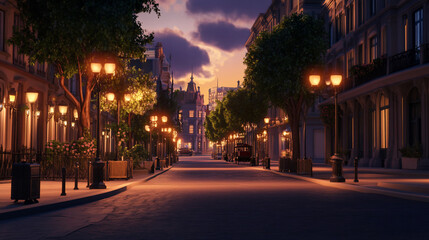 City street at dawn (1)