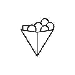 Fast food icon. An icon of fast food items like burgers and sodas, commonly associated with unhealthy dietary choices. For use in health education. Vector illustration