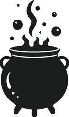 Classic Potion Pot Vector with Halloween Vibes