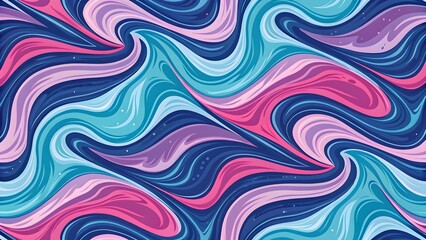 Fototapeta premium A dynamic liquid marble pattern with swirling vibrant colors, creating a sense of movement and fluidity. Perfect for backgrounds, textiles, and artistic designs.