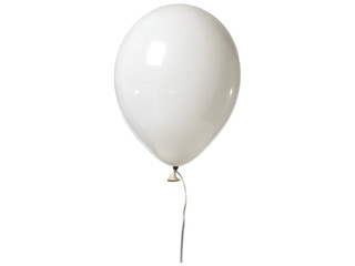 white balloon isolated on white background	
