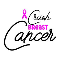 Crush Breast Cancer SVG