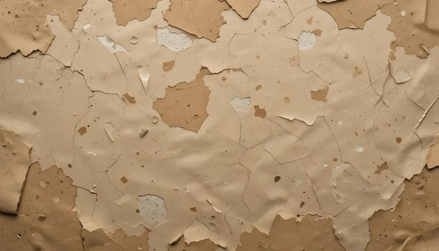 Recycled Paper Texture with Rough Patches and Natural Brown Tones