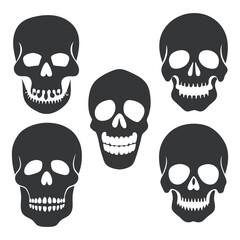 Minimalistic Skull Silhouette.