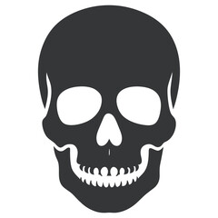 Minimalistic Skull Silhouette.