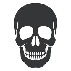 Minimalistic Skull Silhouette.
