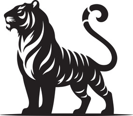 vector design of tiger isolated on white background