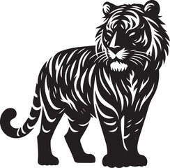 vector design of tiger isolated on white background