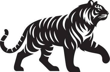 vector design of tiger isolated on white background