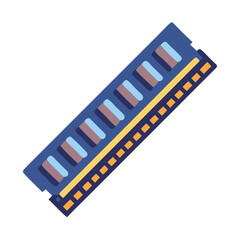 DDR4 RAM Memory Module Icon Representing High-Speed Memory and System Performance
