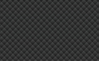 Obraz premium Black leather presents a dark, textured pattern reminiscent of carbon fiber or a seamless metallic grid, suggesting an industrial design material