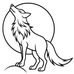 wolf vector illustration