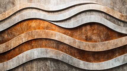 Neutral tone velvet with elegant wave pattern under soft light, giving upscale and serene feel with open copy space