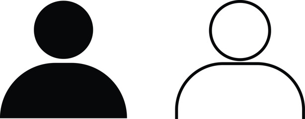 Profile icon set. Avatar or user symbol avatar account vector collection isolated on transparent background. Default social media profile photo symbol. Person symbol for social media, web or app.