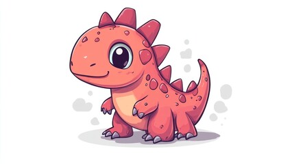 Fototapeta premium Cute little dinosaur (2)