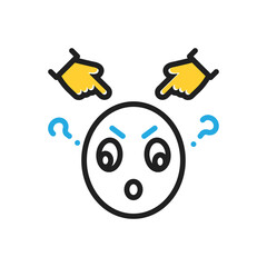 Multi color  icon for impose