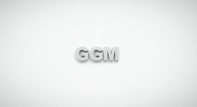 3 d ggm letters graphic design minimalist background