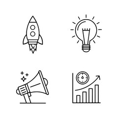 Fototapeta premium light bulb icon set