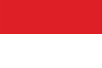 Nationall flag of Monaco. Vector illustration 