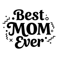 Fototapeta premium Stylish, bold typography graphic perfect for Mother's Day marketing materials, social media posts, or gift-giving campaigns. A versatile design suitable for print or digital use.