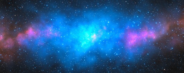 Obraz premium Cosmic digital noise texture with deep blue and black hues.